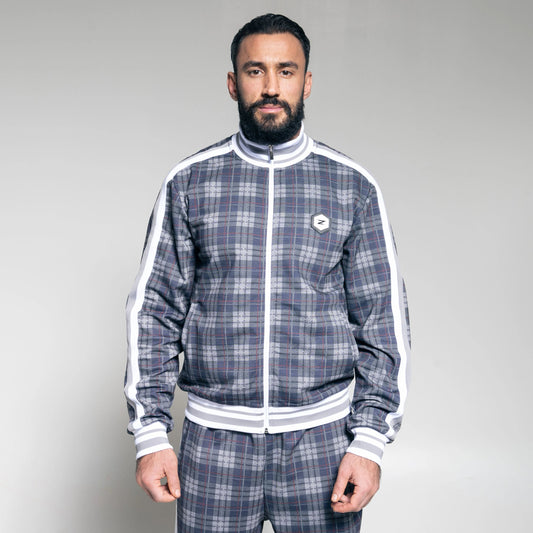 Checkered Tracksuit Grey