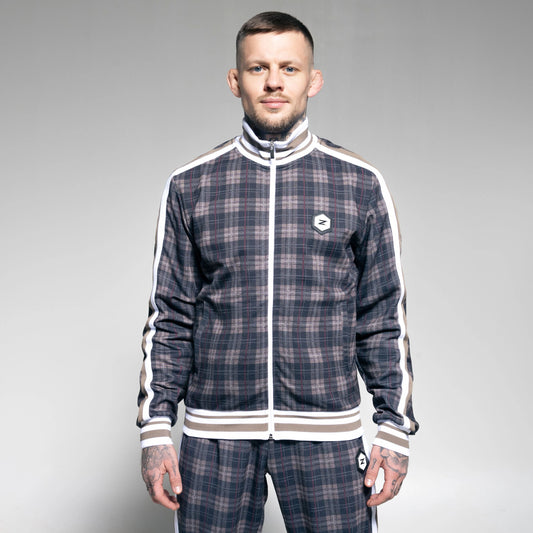 Checkered Tracksuit Brown